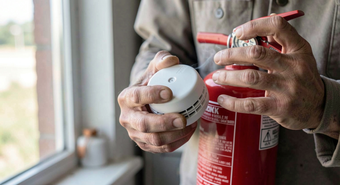 The drill : A home fire escape plan for families, and escape ladder safety